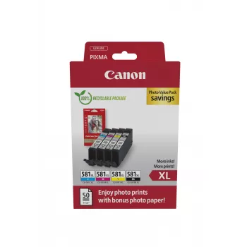 Canon 2052C006 inktpatroon 4 stuks origineel high (XL) yield zwart, cyaan, magenta, geel