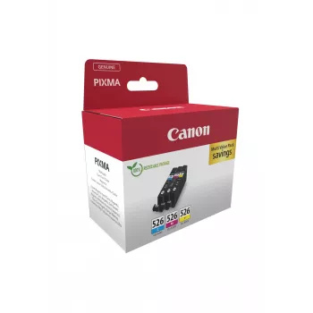 Inktpatronen Canon CLI-526 multipack zwart cyaan magenta geel