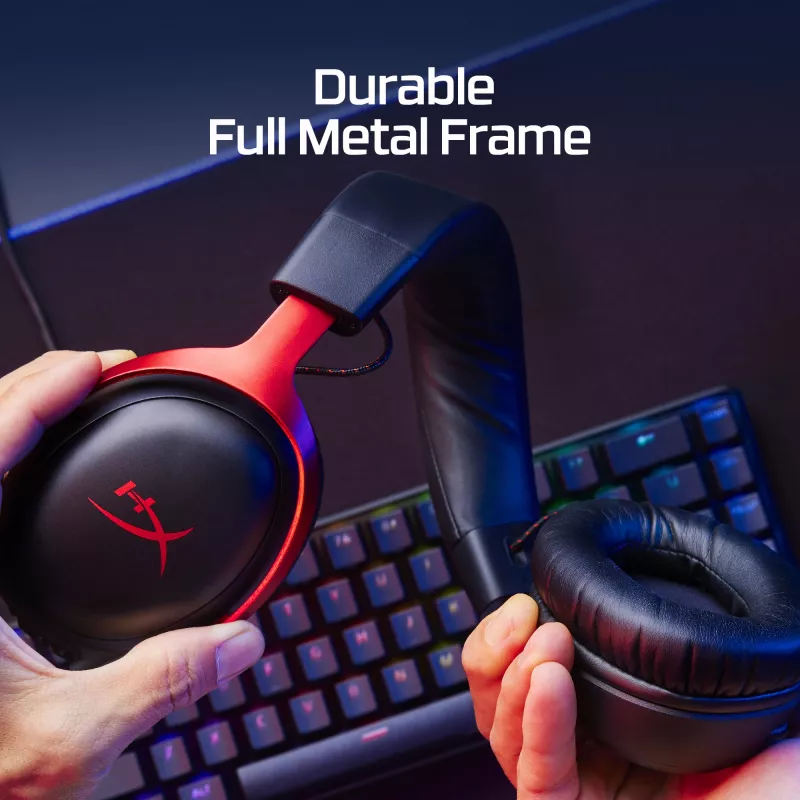 HyperX Cloud III - gamingheadset (zwart/rood)