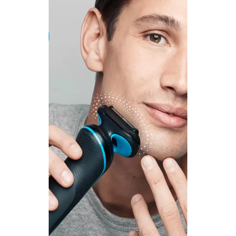 Braun 51-B1000s foliescheerapparaat zwart, blauw