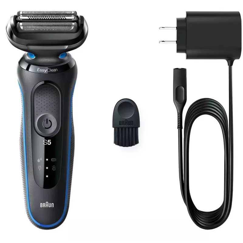 Braun 51-B1000s foliescheerapparaat zwart, blauw