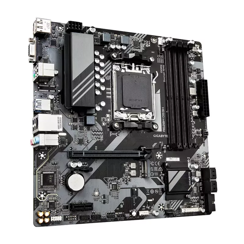 Moederbord GIGABYTE A620M DS3H, A620, AM5, ATX