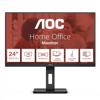 AOC E3 24E3QAF computermonitor 60,5 cm (23,8 inch) 1920 x 1080 pixel Full HD LCD zwart