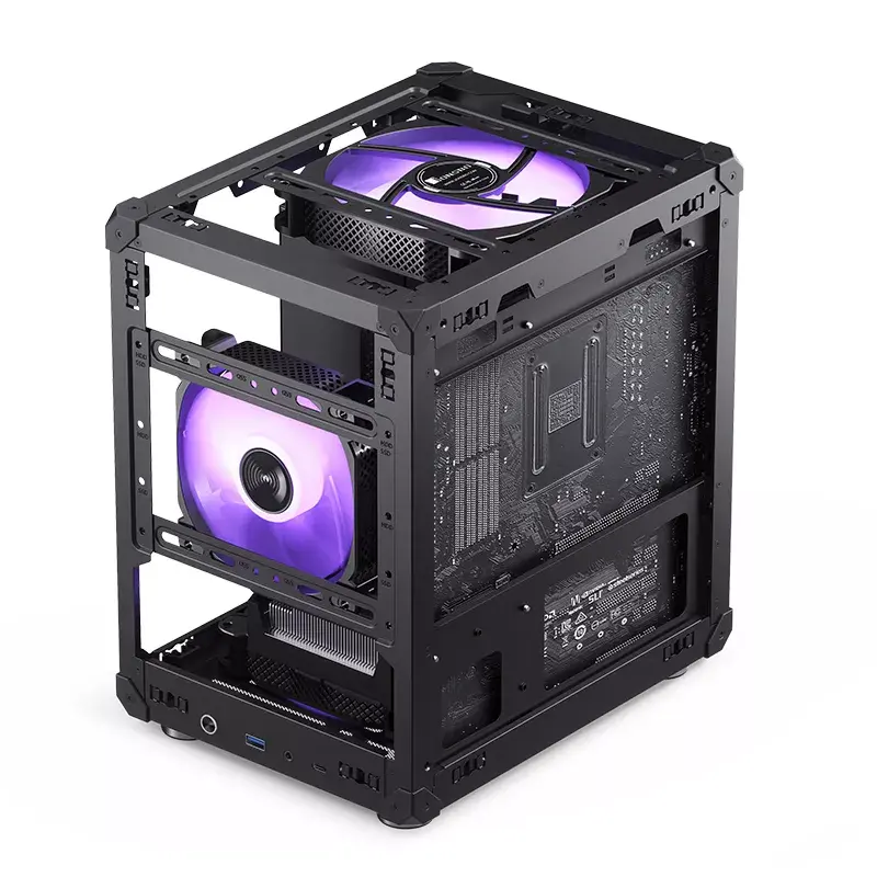 PC-behuizing Jonsbo C6 zwart ITX, micro ATX