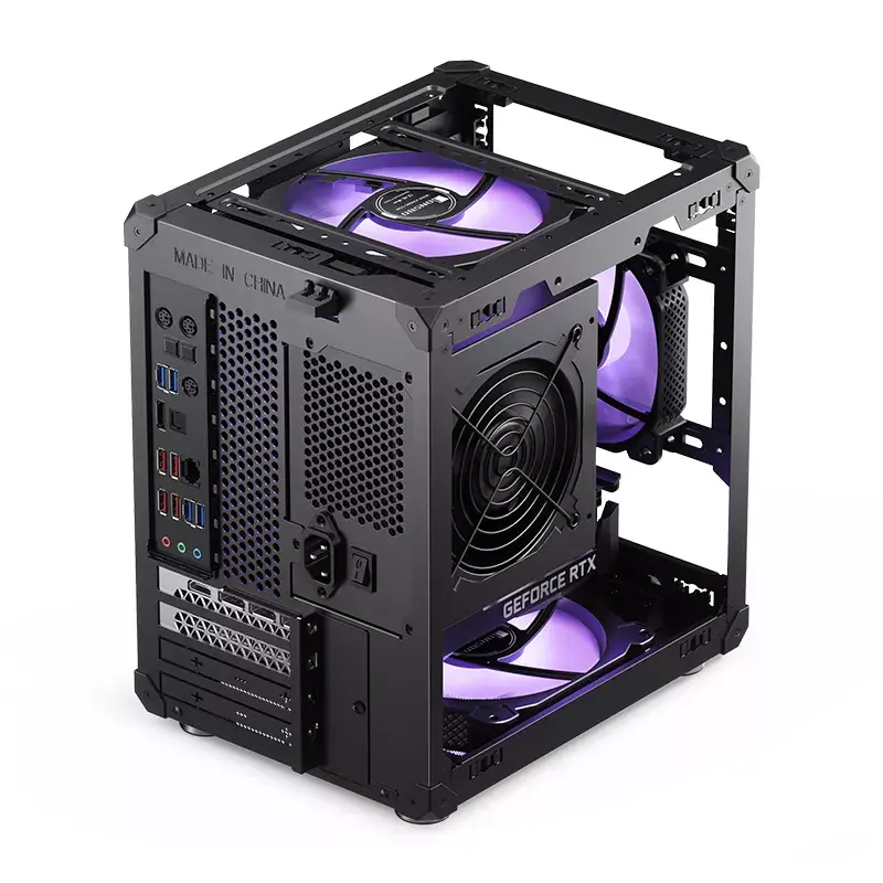 PC-behuizing Jonsbo C6 zwart ITX, micro ATX