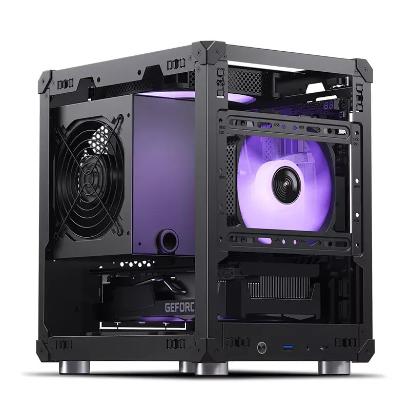 PC-behuizing Jonsbo C6 zwart ITX, micro ATX