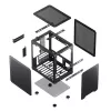 PC-behuizing Jonsbo C6 zwart ITX, micro ATX