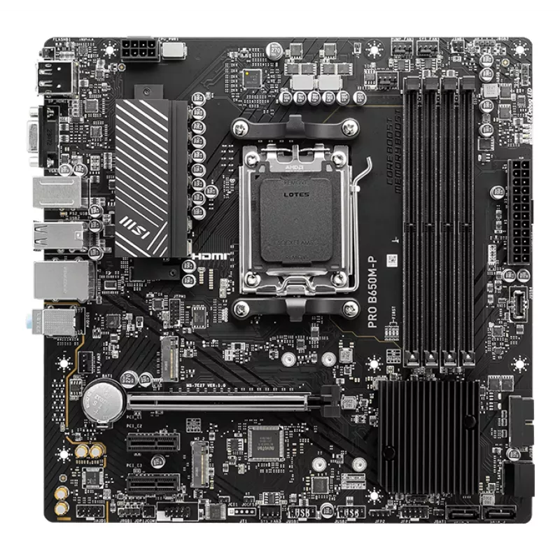 MSI PRO B650M-P moederbord AMD B650 socket AM5 micro ATX