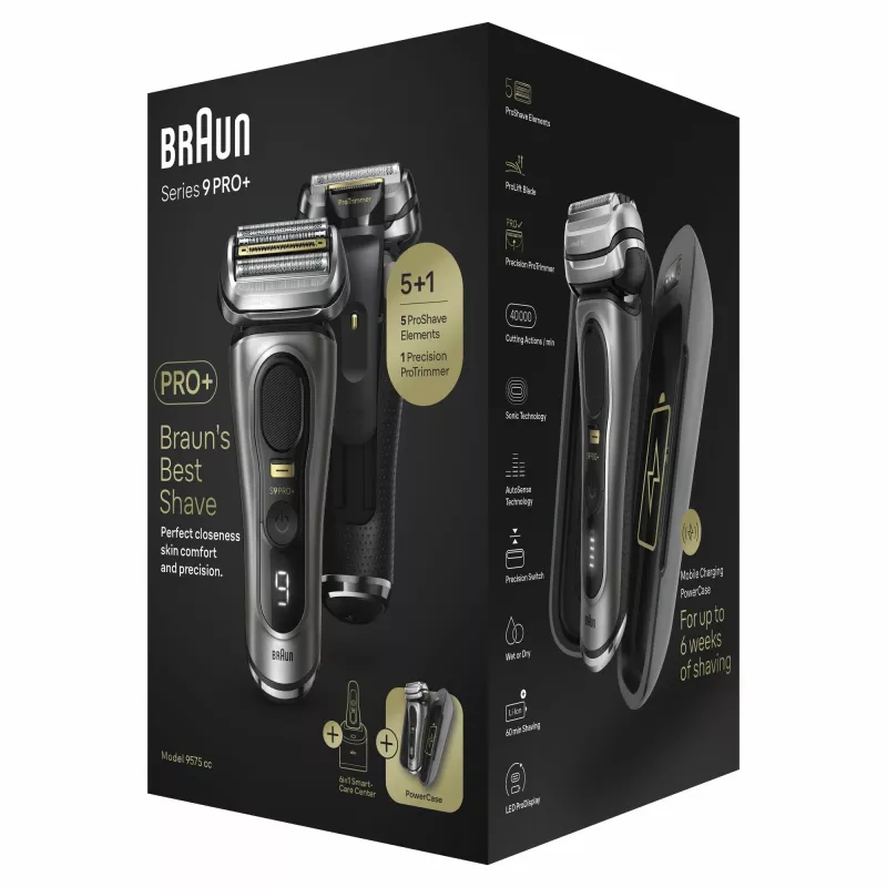 Braun Series 9 Pro+ 9575cc nat- & droogscheerapparaat foil-scheerapparaat trimmer metallic