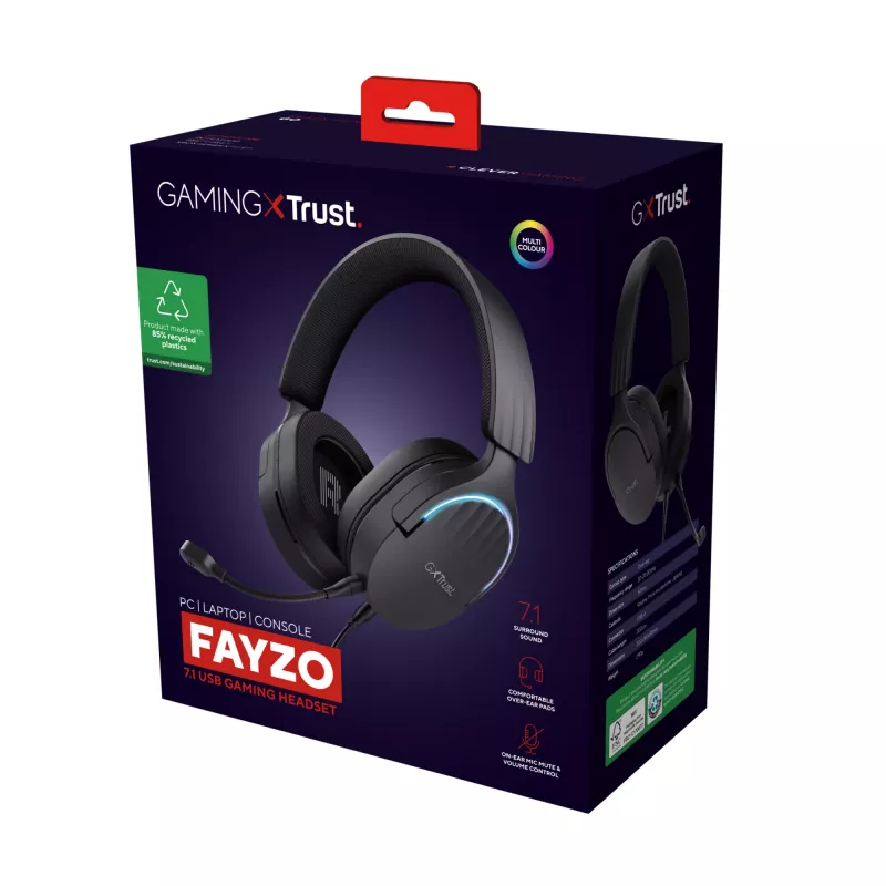 Trust GXT 490 FAYZO over-ear 7.1 USB-gamingheadset