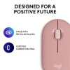 LOGITECH Pebble 2 M350s Draadloze optische muis roze