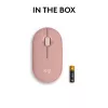LOGITECH Pebble 2 M350s Draadloze optische muis roze