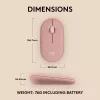 LOGITECH Pebble 2 M350s Draadloze optische muis roze