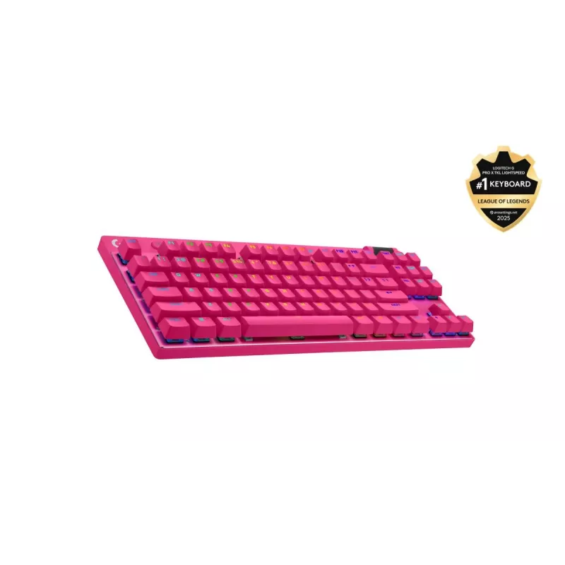 LOGITECH G Pro X TKL Lightspeed Gaming-toetsenbord - Bluetooth - roze US International tactiel
