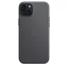 Apple FineWoven hoesje met MagSafe voor iPhone 15 Plus zwart