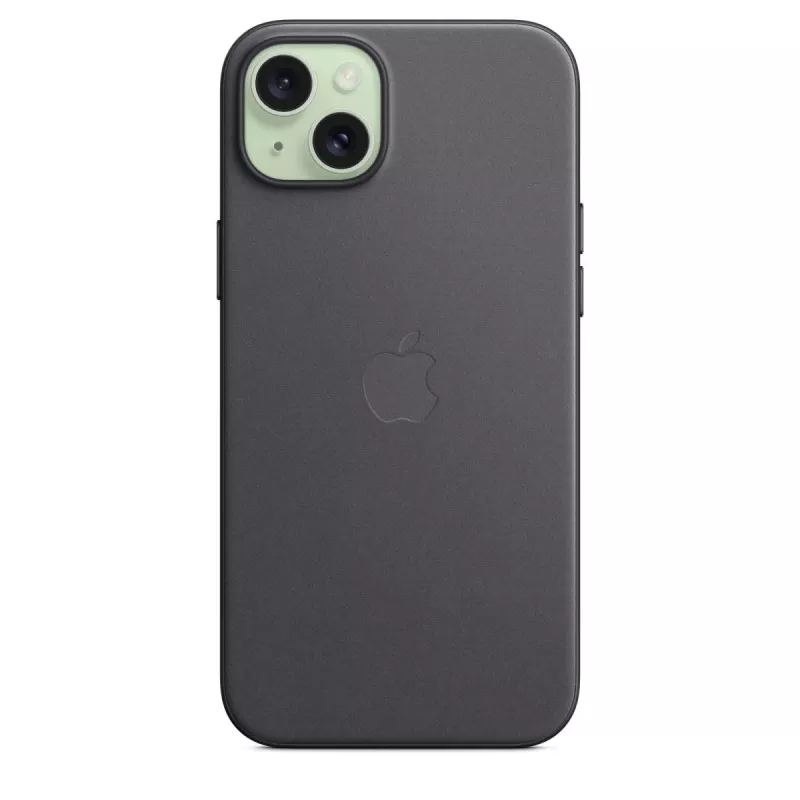Apple FineWoven hoesje met MagSafe voor iPhone 15 Plus zwart
