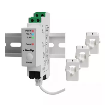 Shelly Pro 3EM energiekostenmeter AC 120 A 50-60 Hz
