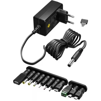 AC-adapter Goobay 64568 universeel zwart 12V 2.25A 1.8m