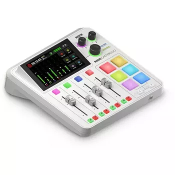 Audio-interface Rode RodeCaster Duo wit – 2-kanaals USB-podcastingconsole met mixer en voorversterkers
