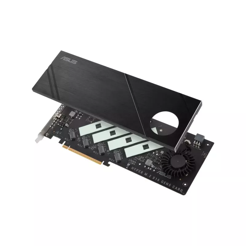 ASUS Hyper M.2 x16 Gen5 Card PCIe 5.0 M.2-adapter met actieve koeling