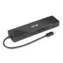 CLUB3D USB3.2 Gen2 Type-C, 6-in-1 draagbaar dual-display dock met USB Type-C video 4K60Hz