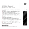CLUB3D USB3.2 Gen2 Type-C, 6-in-1 draagbaar dual-display dock met USB Type-C video 4K60Hz