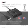 CLUB3D HDMI 2-in-1 bi-directionele switch 8K60Hz 4K120Hz CSV-1384