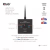 CLUB3D HDMI 2-in-1 bi-directionele switch 8K60Hz 4K120Hz CSV-1384