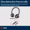 HP Poly Blackwire 8225 stereo Microsoft Teams gecertificeerd USB-C headset + USB-C/A-adapter