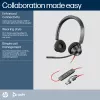 HP Poly Blackwire 3320 stereo Microsoft Teams gecertificeerd USB-C headset + USB-C/A-adapter