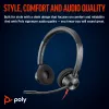 HP Poly Blackwire 3320 stereo Microsoft Teams gecertificeerd USB-C headset + USB-C/A-adapter