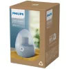 Pluizenrazer Philips GCA2100/20, blauw, roestvrijstalen mesjes, batterijvoeding, 90 min looptijd