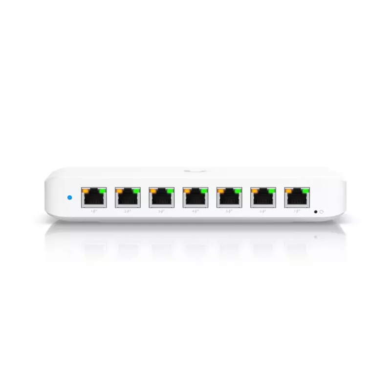 UBIQUITI NETWORKS UniFi Switch USW-Ultra-60W 8-poorts GbE PoE+ gevoed via GbE++ input 60W
