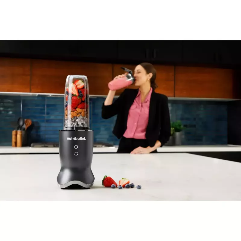 NutriBullet NB1206DGCC 0,9 L tafelblender 1200 W zwart, transparant