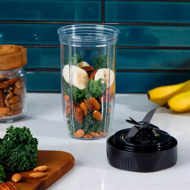 NutriBullet NB1206DGCC 0,9 L tafelblender 1200 W zwart, transparant