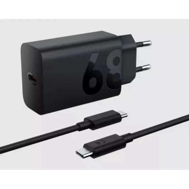 Binnenlader Lenovo ZG38C05739, 68 W, USB-C PD, 1 poort, zwart, netgevoed