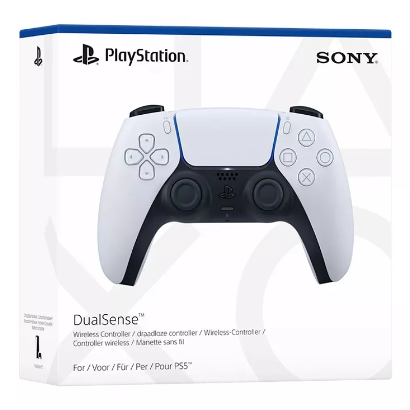 Gamepad Sony DualSense Wireless Controller V2 – PlayStation 5, Bluetooth/USB, USB-C, ingebouwde accu, wit