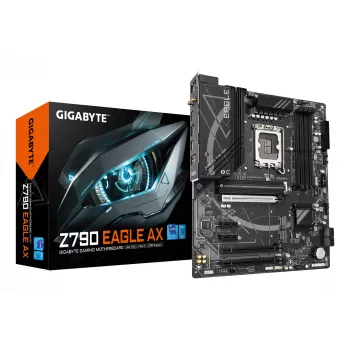 Moederbord GIGABYTE Z790 EAGLE AX — Intel LGA1700 ATX, Z790, DDR5, 4x DIMM, Wi-Fi 6E, 2.5Gb LAN