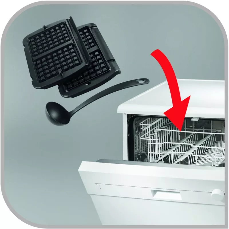 Wafelplaat Tefal XA7248 Aluminium voor OptiGrill Elite GC7508 compatibele accessoire