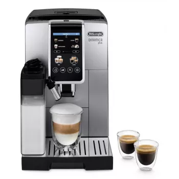 Combi-espressomachine DeLonghi Dinamica Plus ECAM380.85.SB — 1,8 L watertank, 300 g bonenreservoir, 15 bar