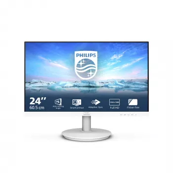 Philips V Line 241V8AW/00 computermonitor 60,5 cm (23,8 inch) 1920 x 1080 pixel Full HD LCD Wit