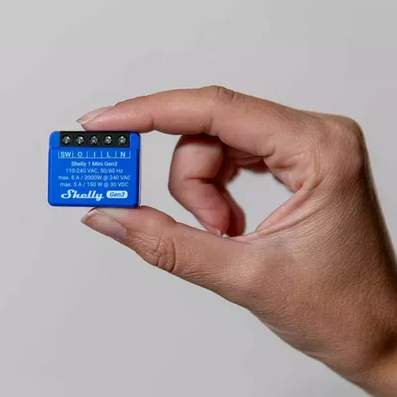 Smart Switch Shelly 1 Mini Gen3 1P Draadloos 110-240V