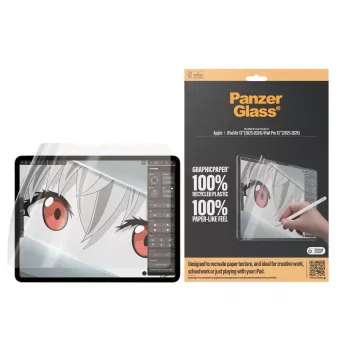 PanzerGlass ® GraphicPaper® beschermfolie iPad Air 13'' (2024-2026) | iPad Pro 13'' (2024-2025) | Ultra-Wide Fit