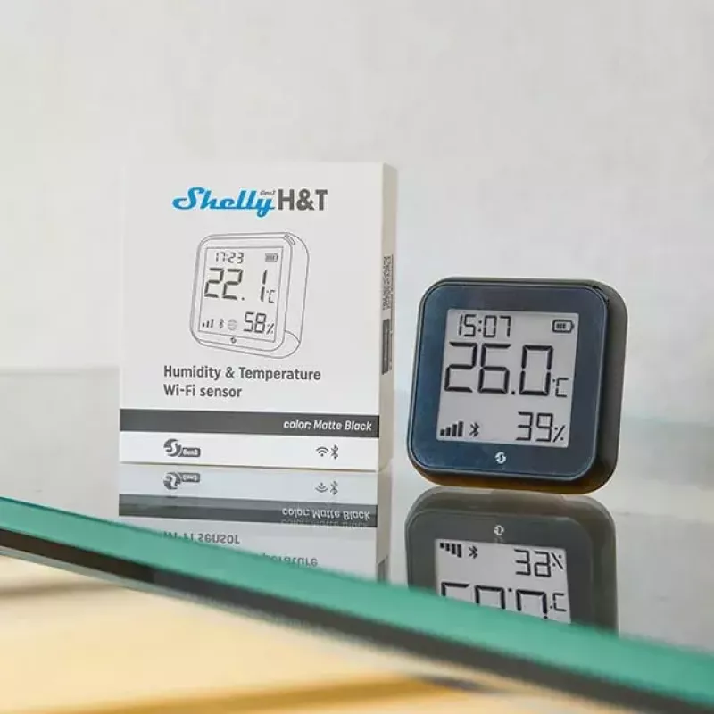Temperatuur- & vochtigheidssensor Shelly H&T Gen3