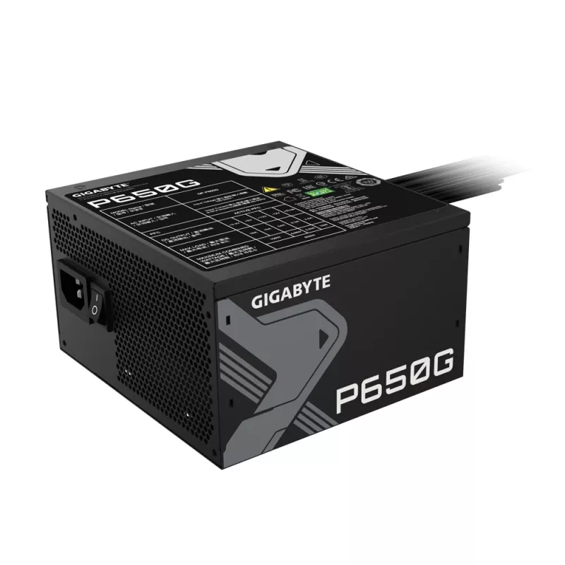 GIGABYTE GP-P650G voeding 650 W 20+4 pin ATX ATX Zwart