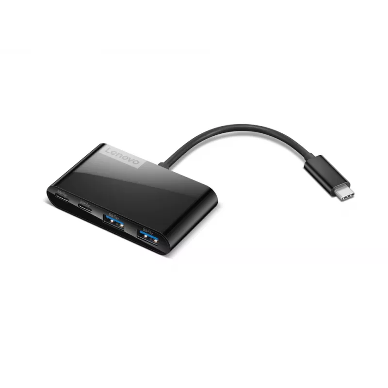 Lenovo Select GX91L84354 USB-C-hub met 4 poorten, USB 3.0, zwart