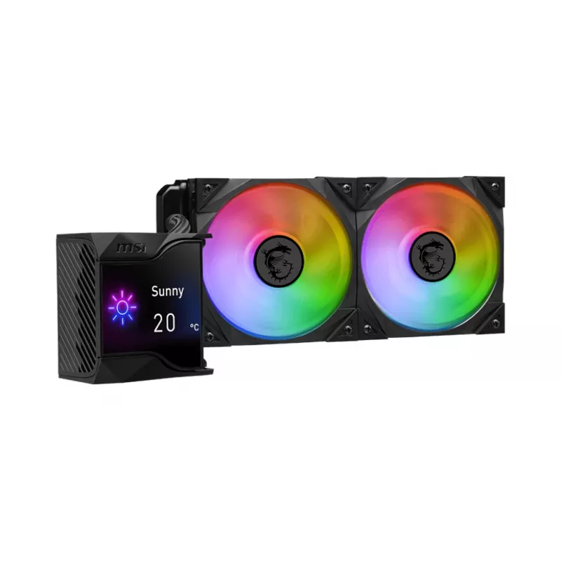 MSI MPG Coreliquid D240 processor vloeistofkoelset 12 cm zwart 1 stuk