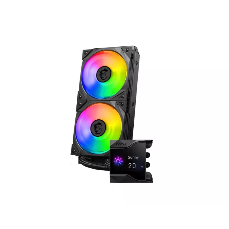 MSI MPG Coreliquid D240 processor vloeistofkoelset 12 cm zwart 1 stuk