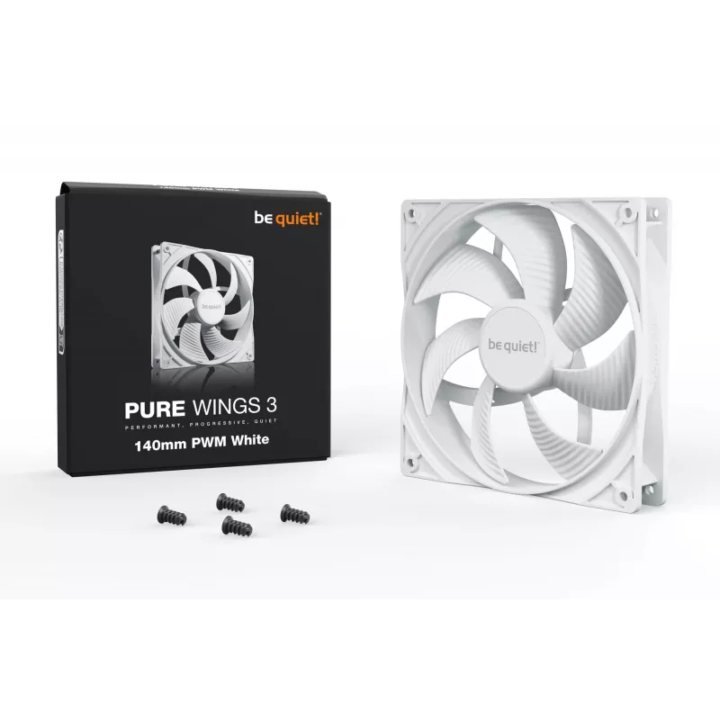 be quiet! Pure Wings 3 140mm PWM wit behuizingsventilator voor computer 14 cm 1 st.
