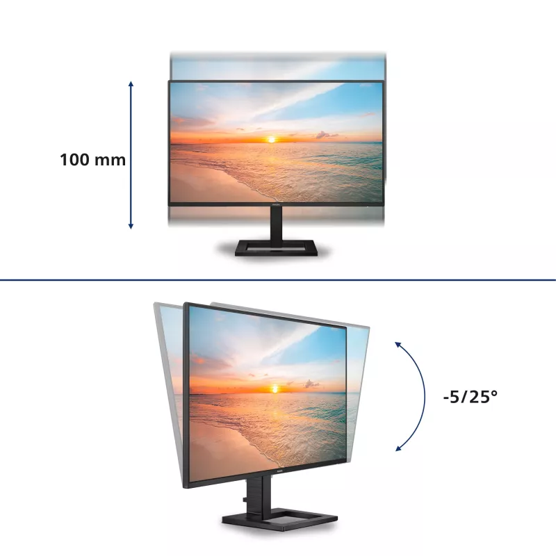 Philips 1000 series 27E1N1600AE/00 computermonitor 68,6 cm (27 inch) 2560 x 1440 pixel Quad HD LCD zwart